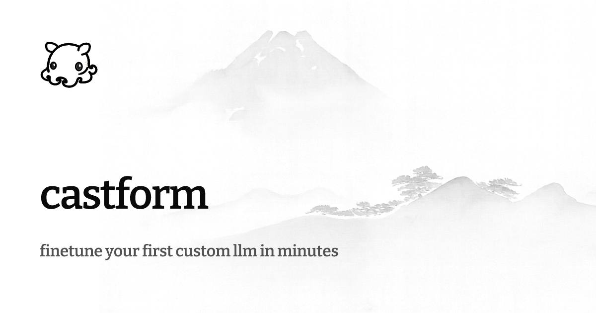 castform — easiest way to train custom llms